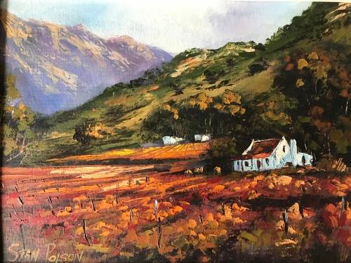 Stan Polson - Oil on Board Landscape