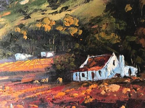 Stan Polson - Oil on Board Landscape