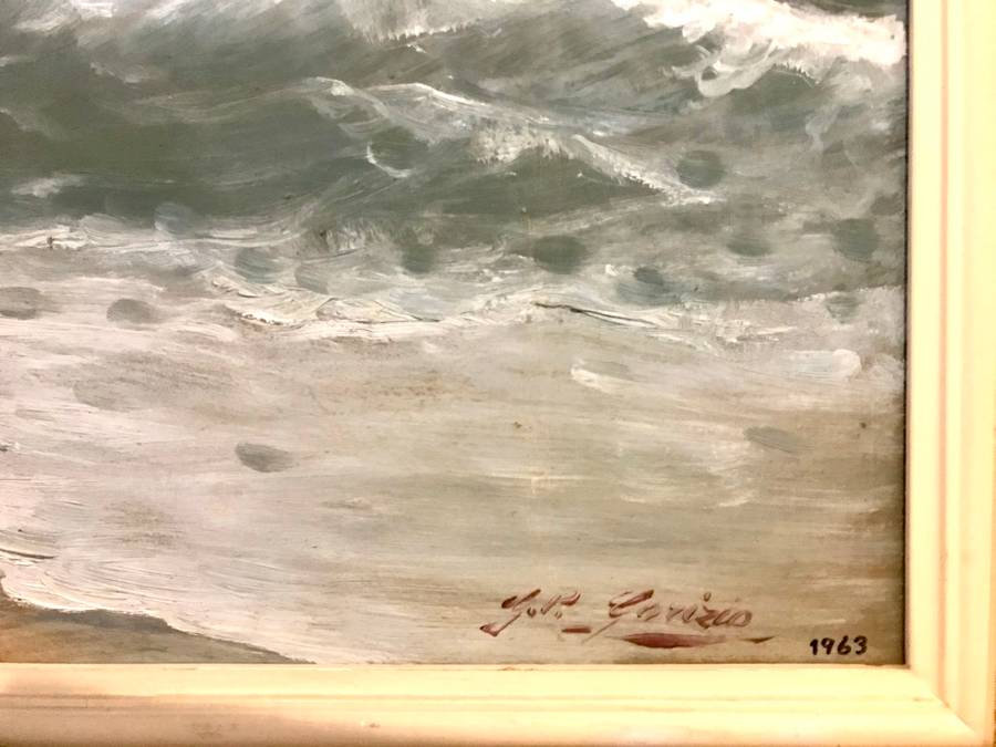 Gian Piero Garizio - seascape - oil on board