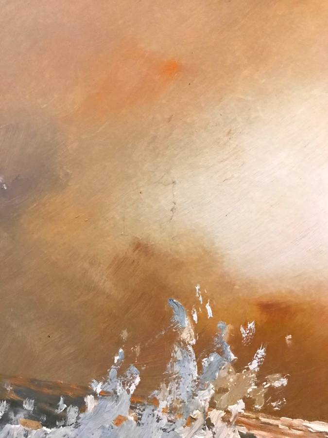 Gian Piero Garizio - seascape - oil on board