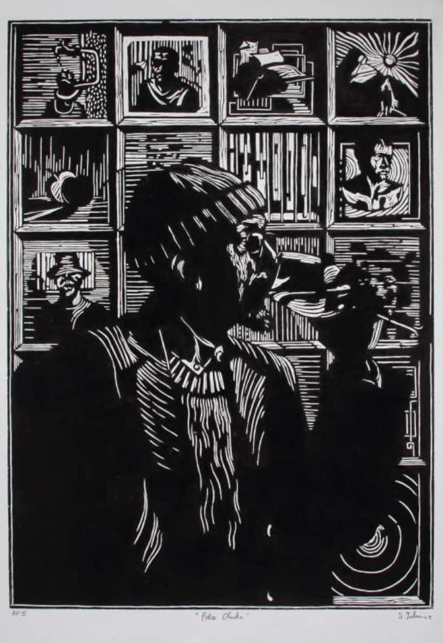 Zolani Siphungela - Signed Woodcut on Paper