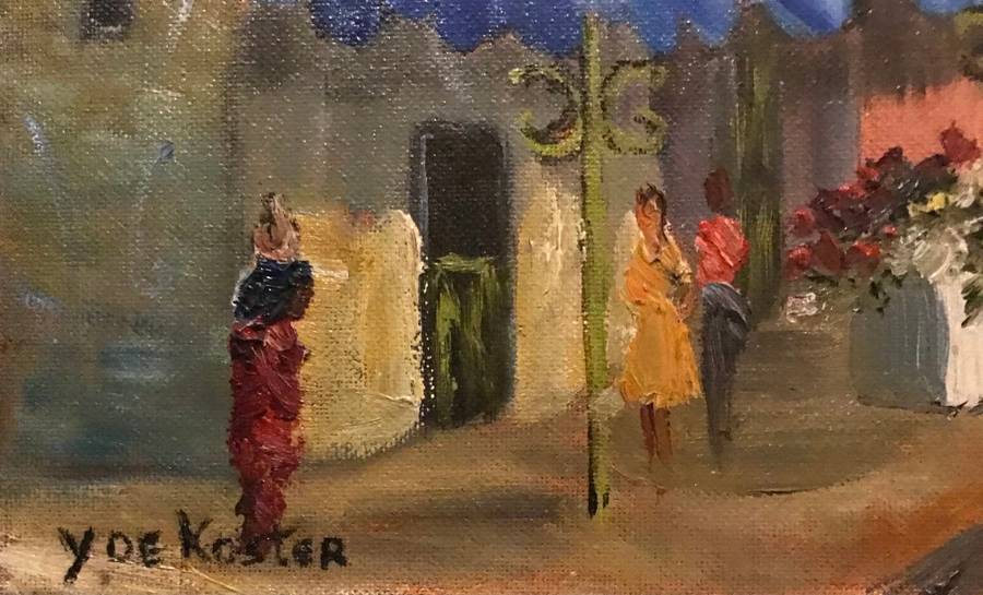 Street Scene - Acrylic on Artist Board