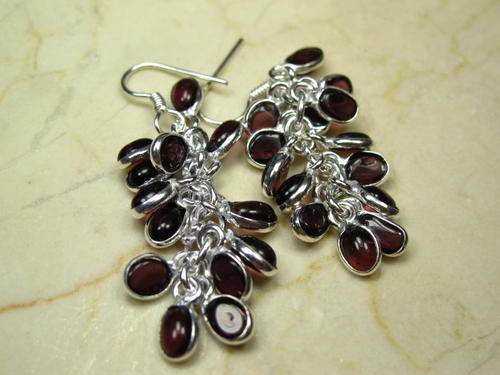 SWEET GRAPE AMETHYST  SILVER  EARRINGS