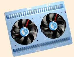 Vantec HCP-3502 - plastic , 2x3800rpm 60mm fan , 28cfm  HDD Cooler