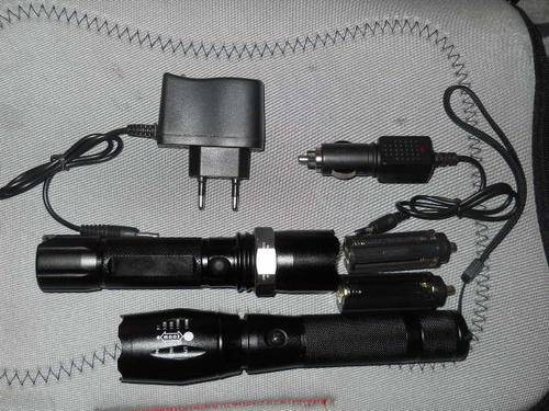 1800LM T6 CREE LED FLASHLIGHT KIT With 1200LM Torch Extra-Rechargeable and ZOOM Function