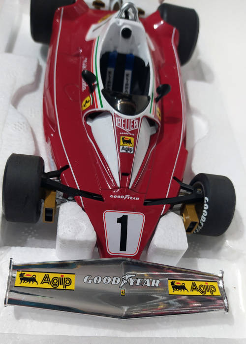 **EXTREMELY RARE & AS NEW** 1/18 Hot Wheels Elite F1 Ferrari 312 T2 - Niki Lauda #1 - Monaco GP 1976