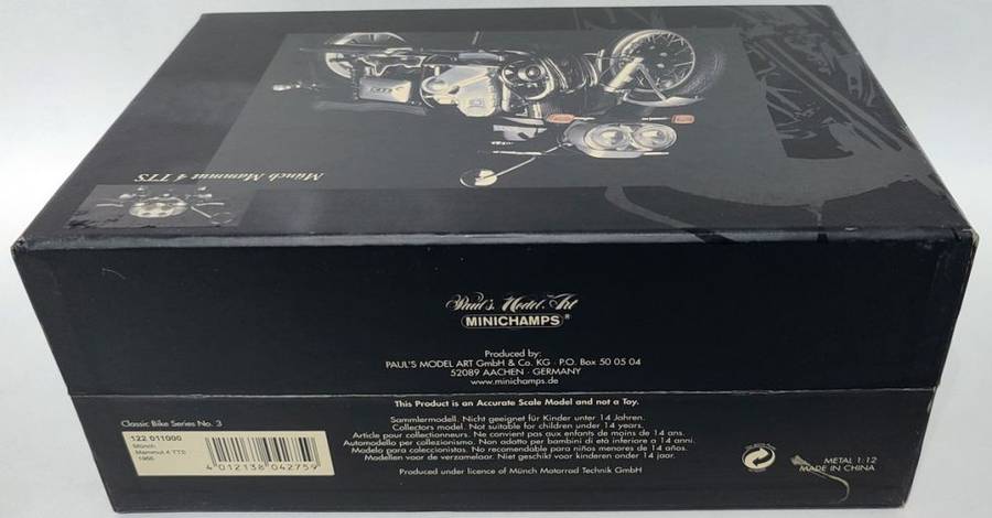 *ULTRA RARE/BOXED* 1/12 Minichamps - Munch Mammut 4 TTS (Motorcycle)