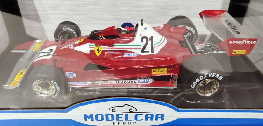 **NEW** 1/18 MCG Model Car Group Ferrari 312 T2B #21 Gilles Villeneuve Canadian GP 1977