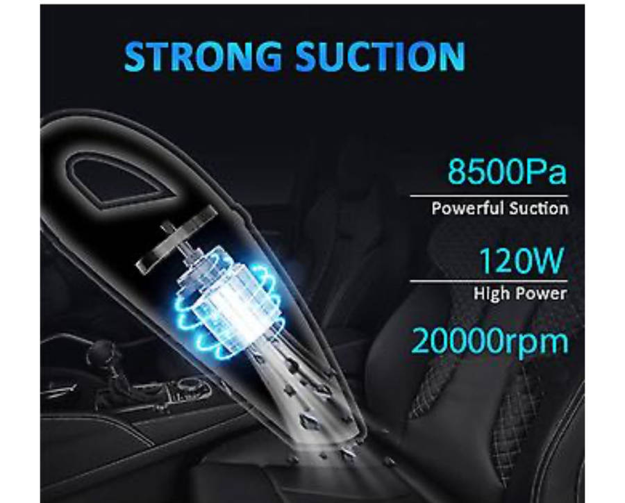 120W MULTI-FILTER DRY WET WIRELESS CAR VACUUM CLEANER