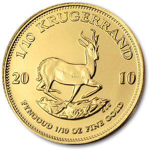 1/10 oz krugerrand gold coin