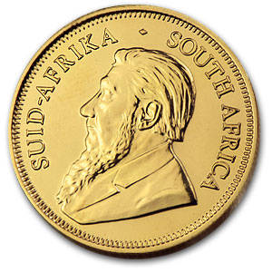 1/10 oz Krugerand gold coin back
