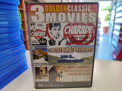 Charade / The Fast and the Furious / The Hideaways 3 Golden Classics dvd