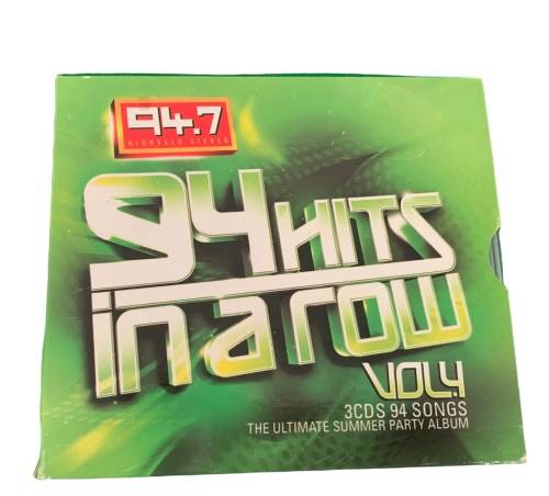 94.7 HITS IN A ROW - MUSIC CD - VOLUME 4 - 3 CDS - COMPACT DISC - THE ULTIMATE SUMMER PARTY ALBUM
