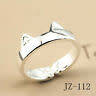 Silver size adjustable ring