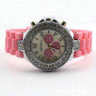 NEW!! Fashion (Pink)GENEVA Unisex Silicon Jelly Quartz Sport Watch