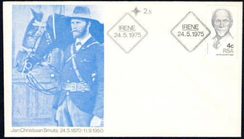 FDC 2.5.105th Anniversary of Birth of Jan Smuts (24 May 1975)
