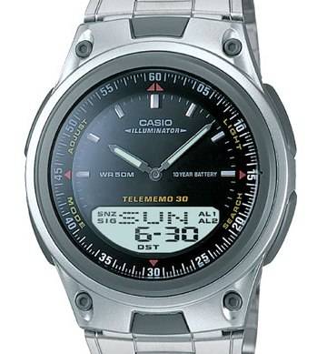 CASIO World Time illuminater /Chrono / Alarms / Auto Calendar / Databank ** BRAND NEW **