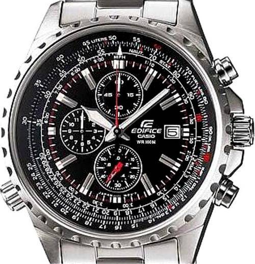 CASIO EDIFICE PILOT AVIATOR CHRONOGRAPH 100M WR WATCH ** BRAND NEW **