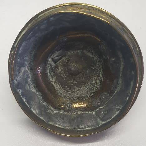 Antique Dutch Brass wall mounted Snotneus Oil lamp 19th Century