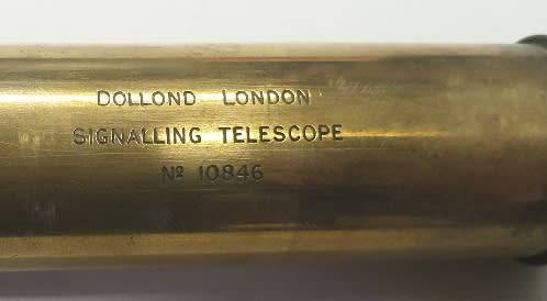 Vintage Dollond London signalling 3 draw telescope. Early 1900`s