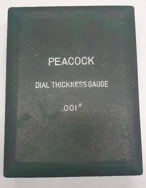 Vintage Peacock Dial Thickness Gauge
