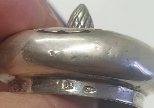 1872 Austrian Diana Silver Sugar Caster.