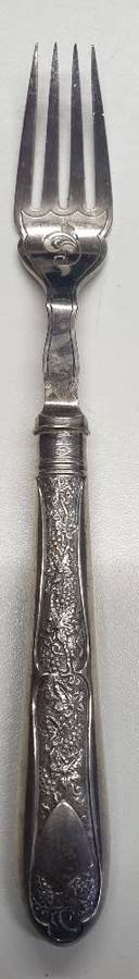 1877 John Sanderson and Son Silverplated 24 piece Fish knife and fork set.