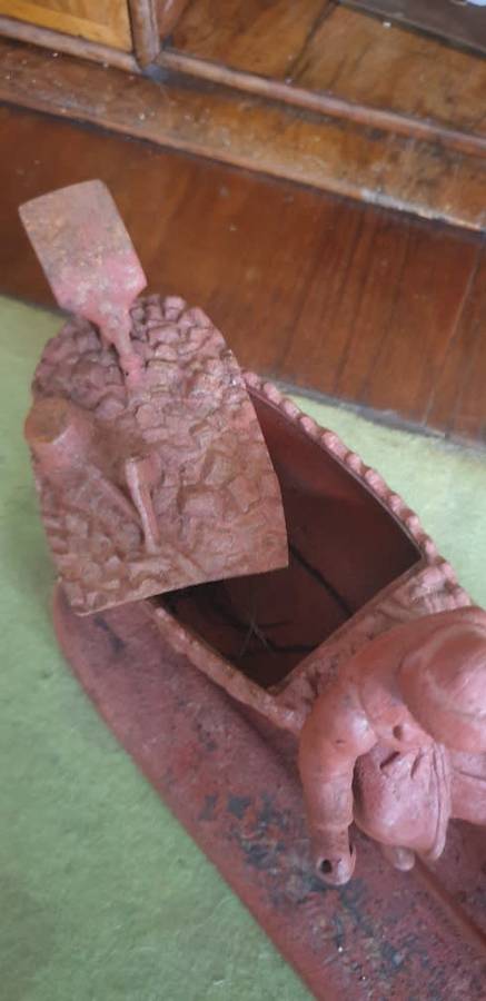 Pre 1917 Metal Russian Cossack on a Troika Sled.