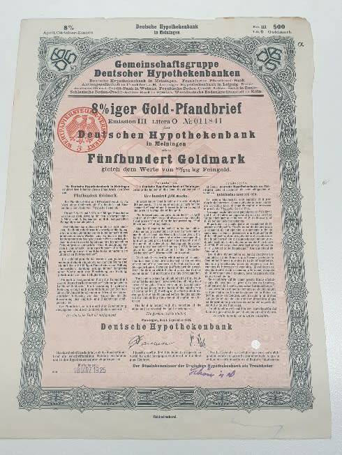 4 GERMAN NOTGELD NOTES. PLEASE SEE PICTURES AND DESCRIPTION