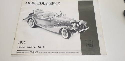 POCHER RIVAROSSI MERCEDEZ-BENZ 1936 540K ROADSTER. `` PLEASE READ DESCRIPTION ``