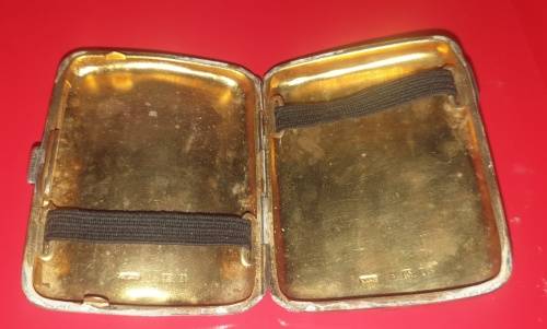 1908 A and J Zimmerman Birmingham Silver Cigarette Case