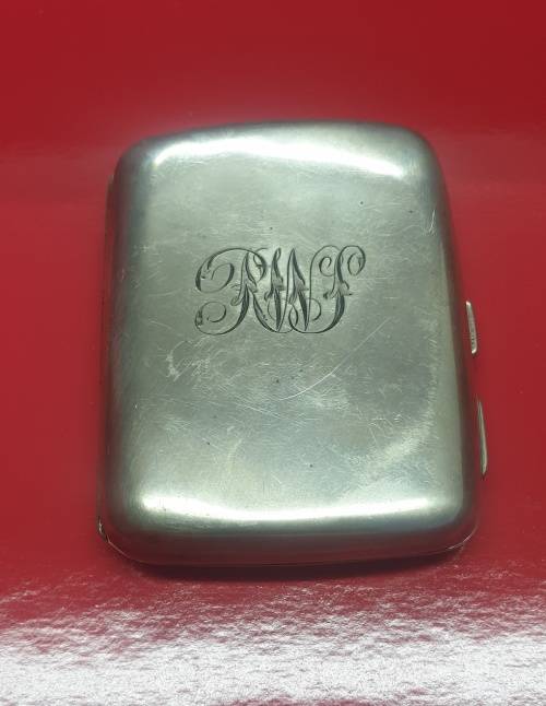 1908 A and J Zimmerman Birmingham Silver Cigarette Case