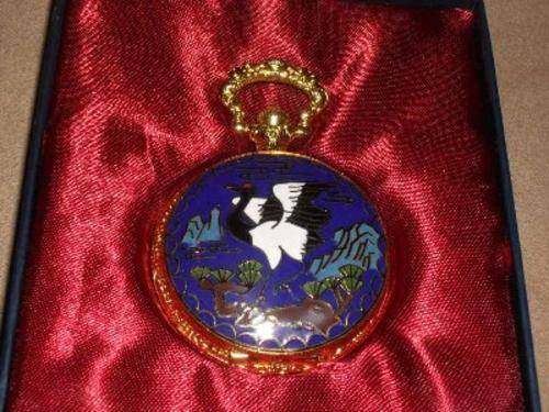 STUNNING LOVE BIRD POCKET WATCH ( 1890s-STYLE)