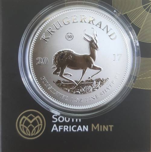 2017 1oz Fine Silver Kruger Rand Prenuim-Uncirculated