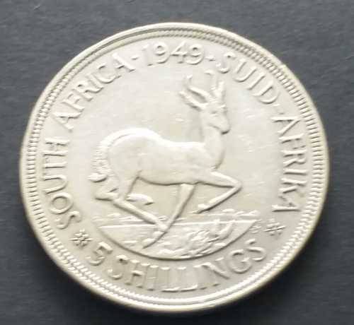 # 5 SHILLINGS - 1949 - 5 SHILLINGS (80% SILVER Content) COIN #