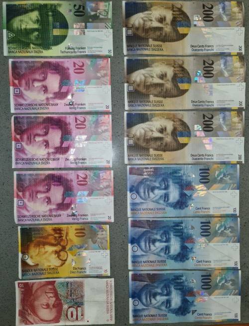 Swiss Franc Notes set  Schweizerische Nationalbank