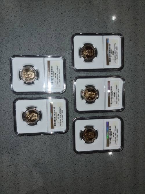 2008 Mandela 90th birthday R5 MS66
