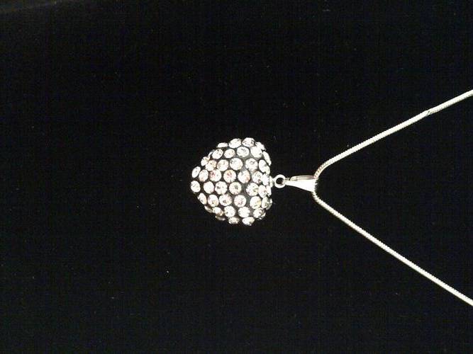 A gorgeous Heart of Shamballa Necklace