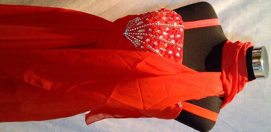 orange dream dress evening dress imported