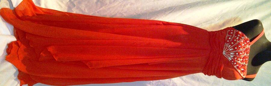 orange dream dress evening dress imported