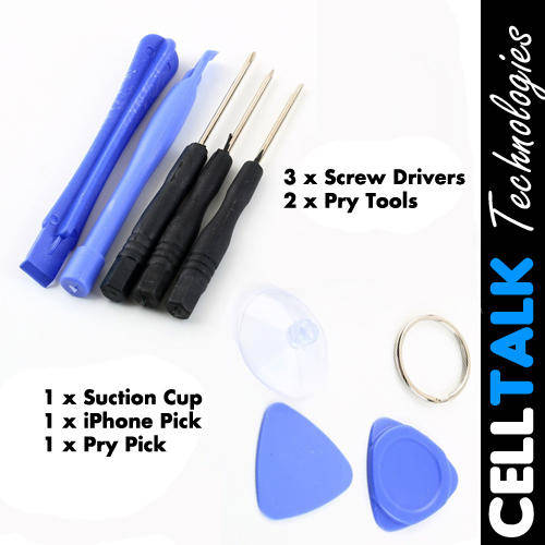 8 in 1 Opening Pry Tool Screwdriver Repair Kit For iPhone 5S 5C 5 4S 4 3GS