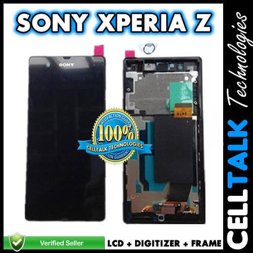 Sony Xperia Z LCD + Digitizer + Frame BLACK