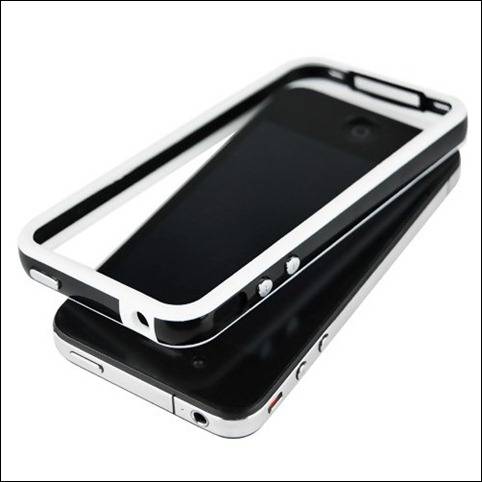 Soft TPU Bumper Case Cover For iPhone 5 5S BLACK AND WHITE