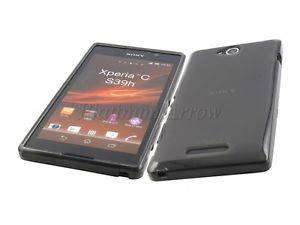 Soft Gel Silicone Case For Sony Xperia C S39h/C2304 BLACK