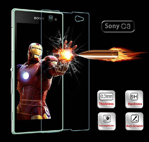 Tempered Glass Screen Guard Protector For Sony Xperia C3
