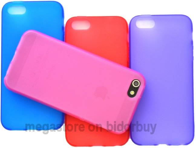 Apple Iphone 5 / iPhone 5G /  iPhone 5S TPU Gel Cover  **PURPLE**