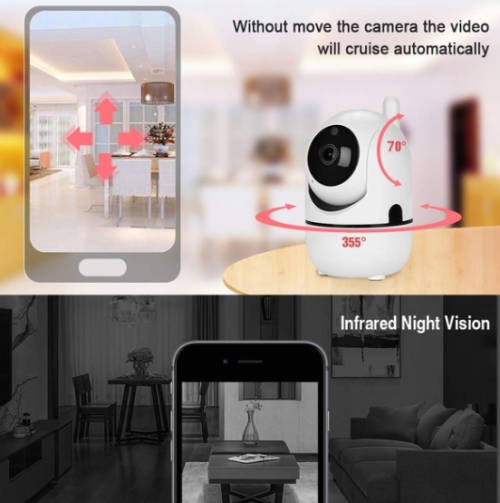 FHD 1080P WiFi Home IP Camera, Indoor Pan/Tilt Wireless Security Camera,Nanny cam with Auto Tracking