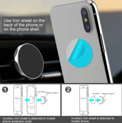 Universal Car Phone Holder Magnetic Air Vent Mount Mobile Smartphone Stand Magnet Support Cell in Ca