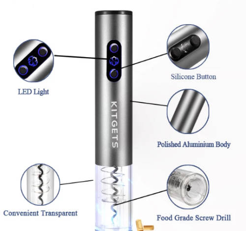 Electric Wine Opener Gift Set
