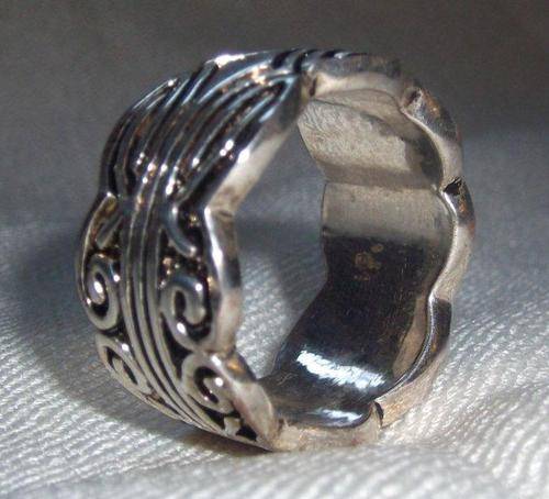 Chunky Handcrafted Silver Ring, 925 Silver